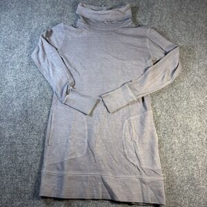 Athleta Women's Eco Wash Turtleneck Sweatshirt Dress size XXS Comfy